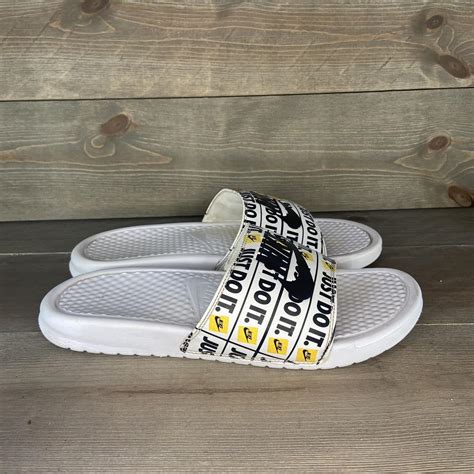 Nike benassi JDI print slides Mens size 9 Gently... - Depop