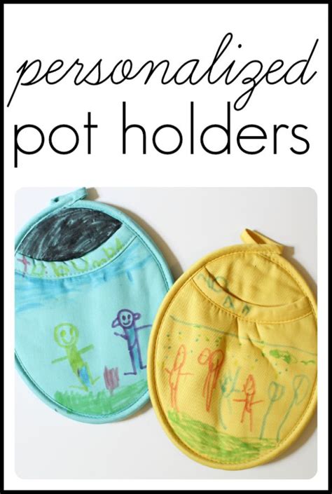 Personalized Pot Holders For Mother's Day - I Can Teach My Child!