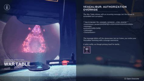 Destiny 2 Vexcalibur Authorization Override Quest Steps - ProGameTalk