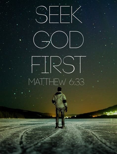 Seek God First | Quote Picture