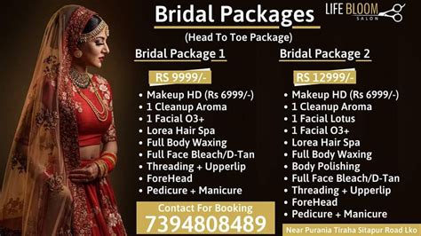 Life Bloom Salon Makeups Session Bridal Makeup now only Rs 6999/- 😍 | Bridal makeup prices ...