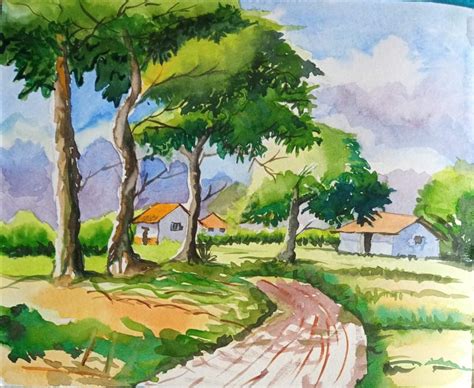 Online Course: Simple Watercolor Landscape Painting For Beginners From ...