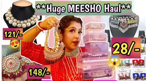 MEESHO jewellery haul starting 28/- Rs. Only😱😱|Meesho Necklace set ...