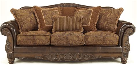 Fresco DuraBlend Antique Sofa from Ashley (6310038) | Coleman Furniture