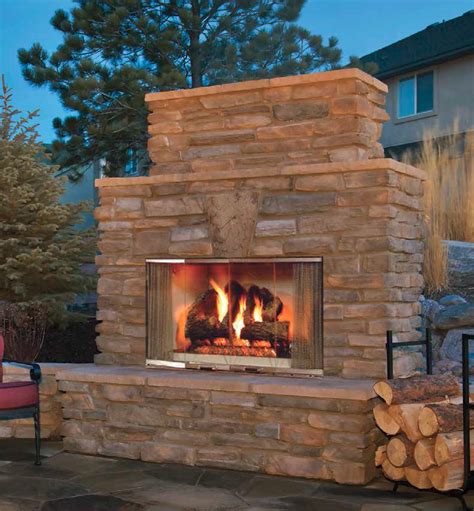 Majestic Montana 42" Outdoor Wood Fireplace, Traditional Brick | Colorado Hearth and Home