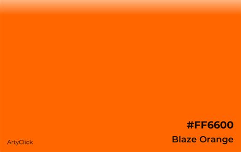 Blaze Orange Color | ArtyClick