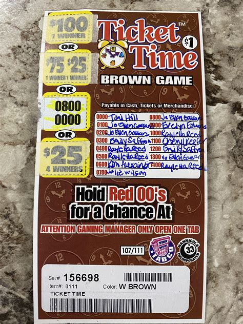 Ticket Time – Brown