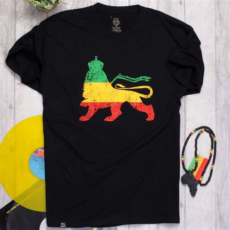 MEN » Rasta Reggae T-shirts » Lion of Judah Rasta t-shirt - Reggae Rasta Rootswear | Nuff ...