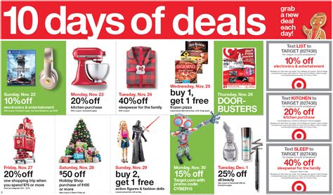 Target: 10 Days of Deals (Starting 11/22)