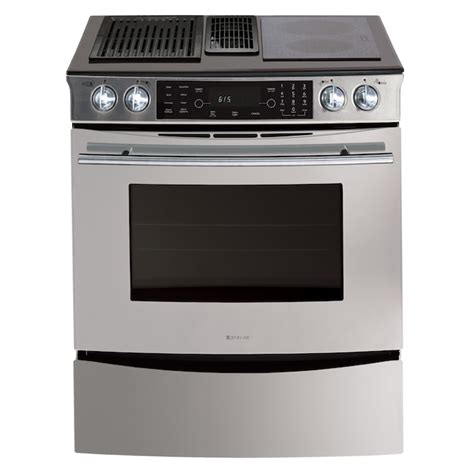 Jenn-AirÂ® 30-Inch Downdraft Electric Slide-In Range (Color: Stainless ...