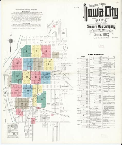 Sanborn Fire Insurance Map from Iowa City, Johnson County, Iowa. | Library of Congress