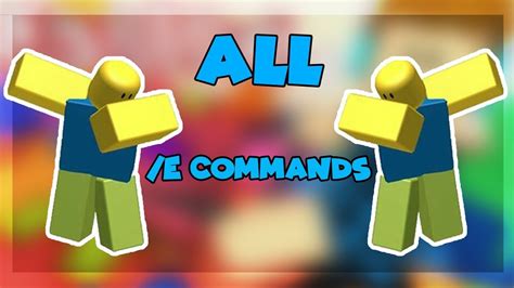 (Check Desc) All default /e Emotes | ROBLOX - YouTube