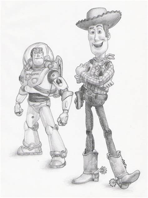 Buzz And Woody Drawing at GetDrawings | Free download