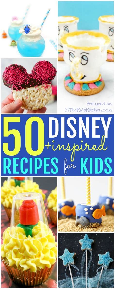 50+ Disney Recipes for Kids (desserts, snacks, party treats & more!)