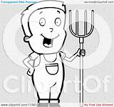Farmer Smiling coloring Page Cartoon Clipart Of A Black And White  sketch template
