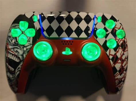 New Programable LED PS5 Controller Joker Themed with 4 button | Etsy