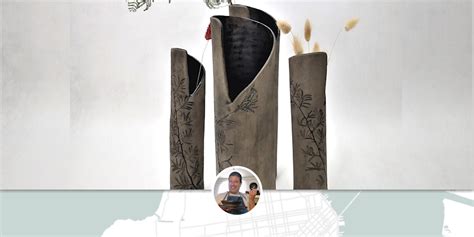 Handmade Rustic Stoneware Tall Thin Ceramic Vase for Modern by YomYomceramic | Wescover Planters ...