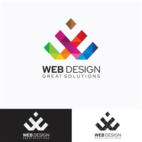 Premium Vector | Web Design Logo Template