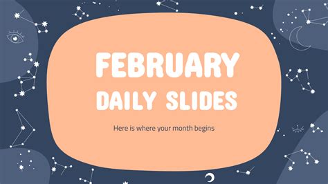 February Daily Slides Google Slides & PowerPoint template