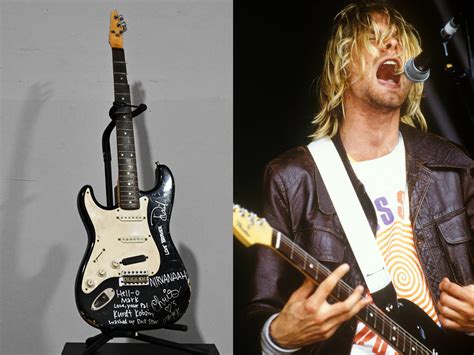 Kurt Cobain’s smashed Fender Strat sells for nearly $600,000