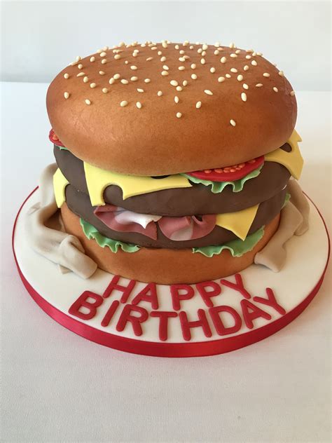 Burger Cake | Burger cake, Burger, Celebration cakes