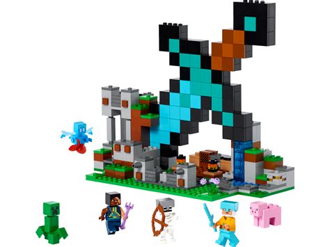 Uitvalbasis Zwaard 21244 | Minecraft® | Officiële LEGO® winkel NL