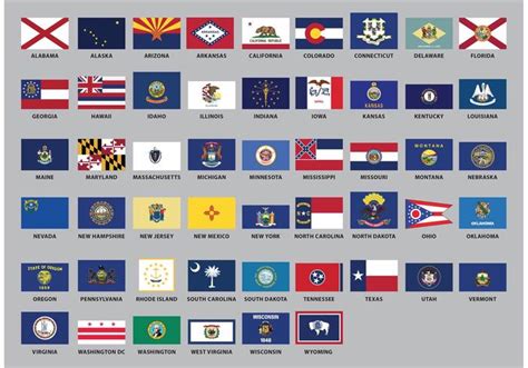 US State Flag Vectors - Download Free Vector Art, Stock Graphics & Images