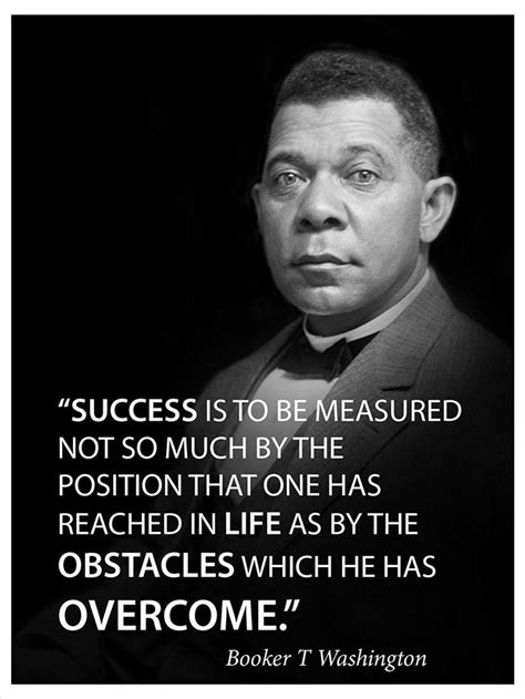 Success is to be measured famous quote poster portrait by Booker T ...