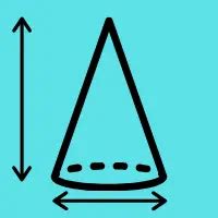 Surface Area of a Cone Calculator[Results in sq m cm ft in]