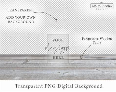 Customizable Wooden Table Mockup Transparent Background Mockup Table Mockup With Transparent ...