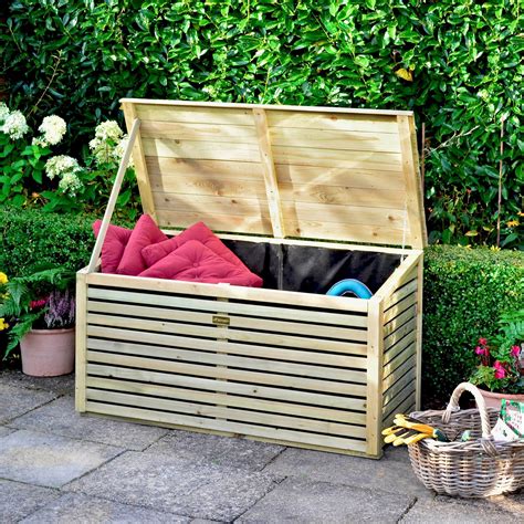 Pent Wooden Garden Storage Box 4X2 | Departments | DIY at B&Q