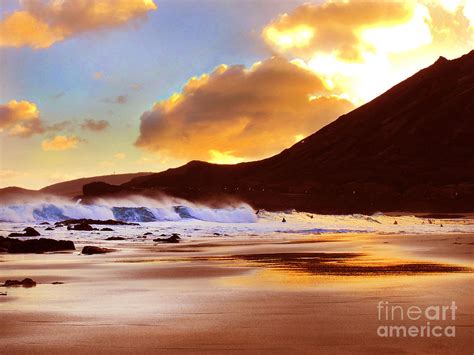 Sandy Beach Sunset Photograph by Kristine Merc