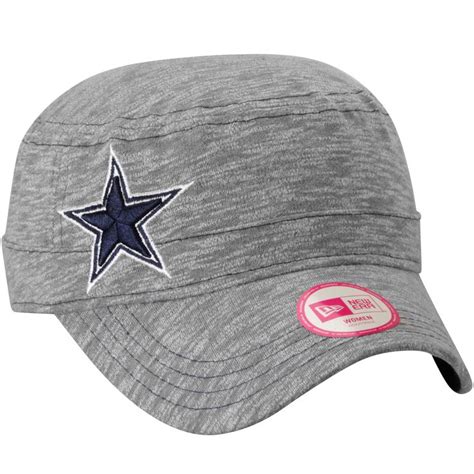 New Era Dallas Cowboys Women's Heathered Gray Team Mist Military Adjustable Tri-Blend Hat ...