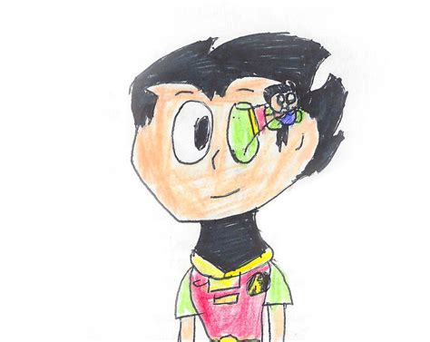 Teen Titans Go! Robin Unmasked by TheStickFigureKing on DeviantArt