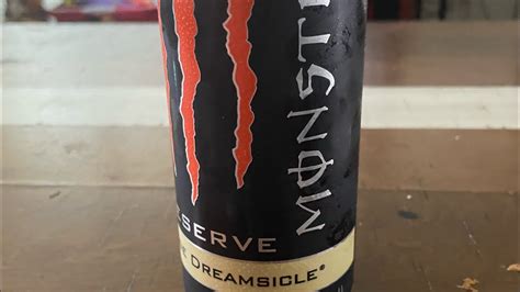 Orange dreamsicle monster- drink review - YouTube