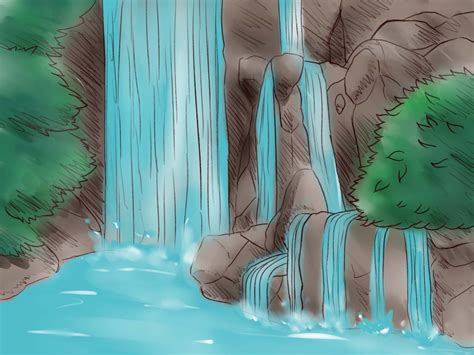 Easy Waterfall Drawings : Easy Waterfall Drawing At Paintingvalley.com | Bodbocwasuon