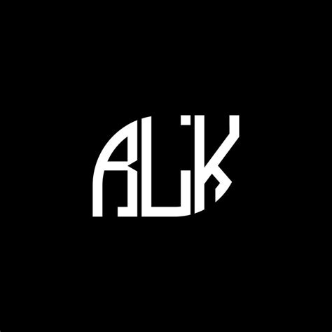 RLK letter logo design on black background. RLK creative initials letter logo concept. RLK ...