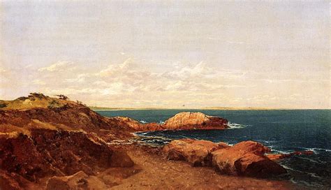 Paintings Reproductions Narragansett Coast, 1865 by John Frederick Kensett (1816-1872, United ...