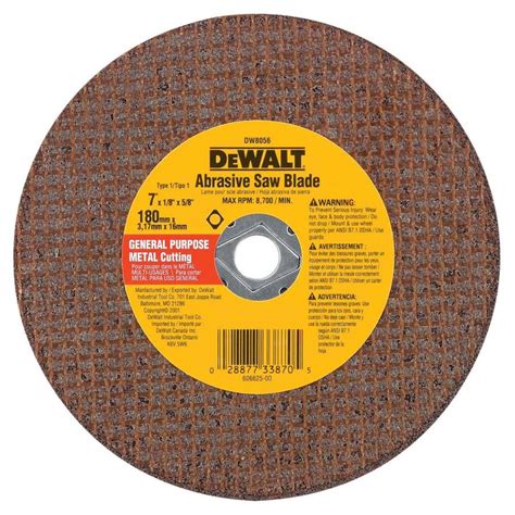 DEWALT Aluminum Oxide 7-in Chop Saw Blade at Lowes.com