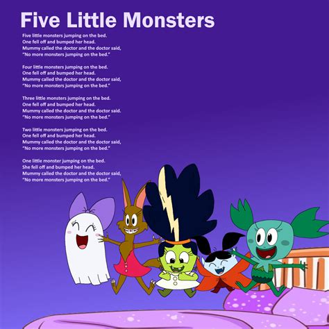 SS - Five Little Monsters Song Text by 98bokaj on DeviantArt