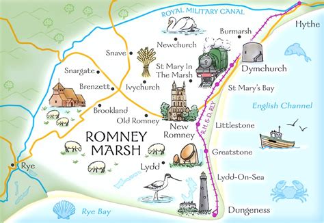 Romney Marsh - Visit Rye Bay in Sussex the home of Mapp and Lucia