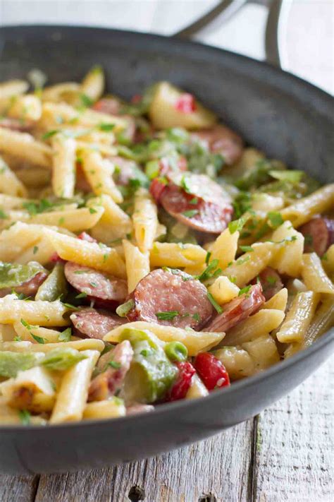 Skillet Pasta with Sausage - Taste and Tell