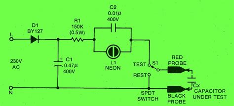 Schematic Diagram: How to Test a Leaky Capacitor