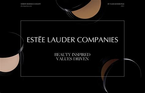 Estee Lauder Companies. Corporate website redesign on Behance