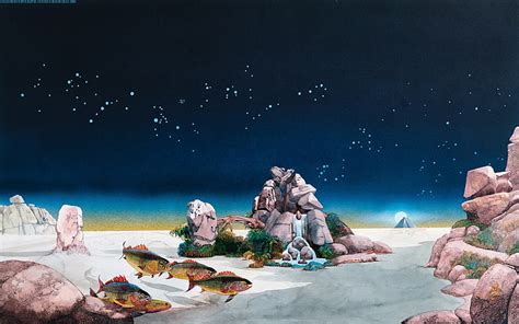 HD wallpaper: Roger Dean, fantasy art, fish, rock, Yes, progressive ...