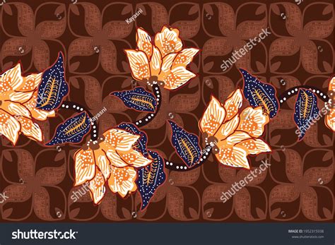 Indonesian Batik Motifs Very Distinctive Patterns Stock Vector (Royalty ...