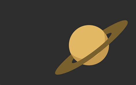 Wallpaper : minimalism, Saturn, vector, planet, space 2560x1600 - black04 - 1365613 - HD ...