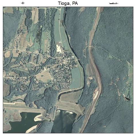 Aerial Photography Map of Tioga, PA Pennsylvania