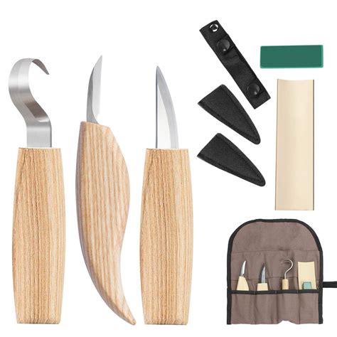 Buy Wood Carving Knives Tools Set, 5 in 1 Wood Carving Kit for Beginner ...