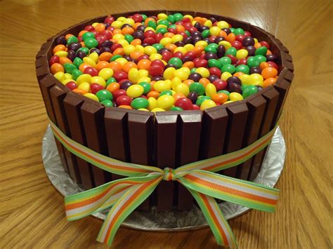 Skittles Cake - Taste The Rainbow! - CakeCentral.com